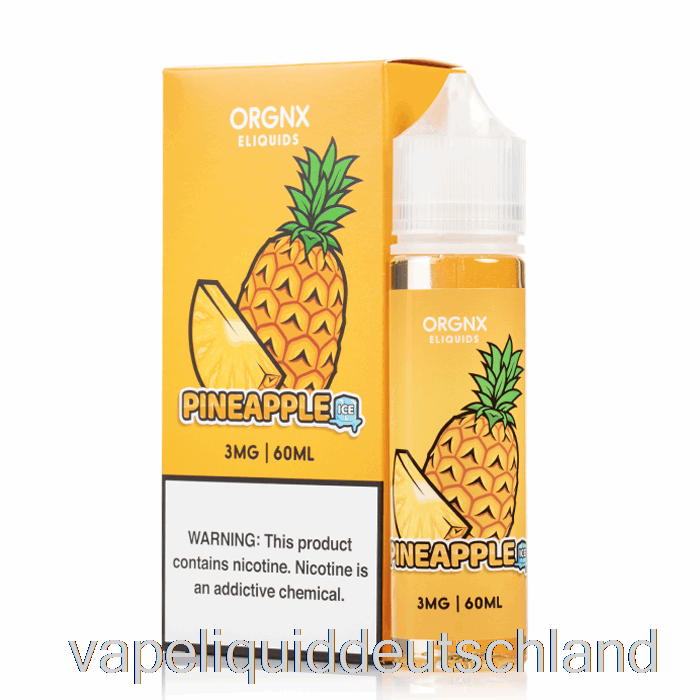 Geeiste Ananas – Orgnx E-Liquid – 60 Ml 0 Mg Vape-Flüssigkeit